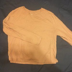 Girlfriend Collective Leila Oyster Cupro Long Sleeve Tee sz XL